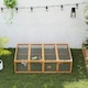 image 6 of PawHut Rabbit Hutch Cage, Wooden Outdoor Run with Openable Roof, Natural