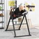 image 2 of HOMCOM Adjustable Gravity Inversion Table with Safety Belt, Red