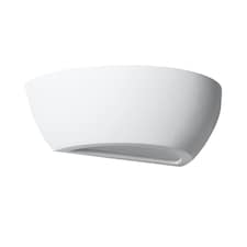 Mazzaro - White E14 Plaster Wall Light | White | 1