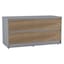 Grey Carcass + Oak Drawers