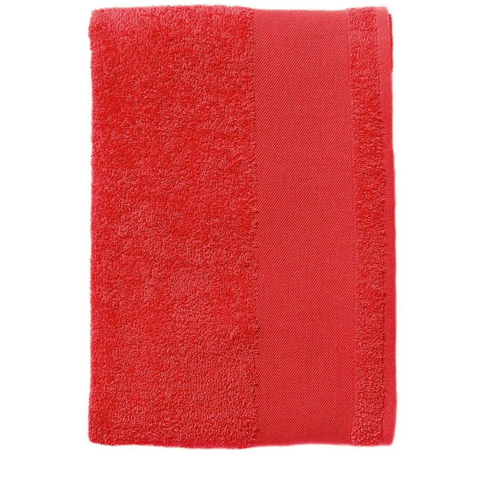 image 1 of SOLS Island Guest Towel (30 X 50cm) - Red - One Size
