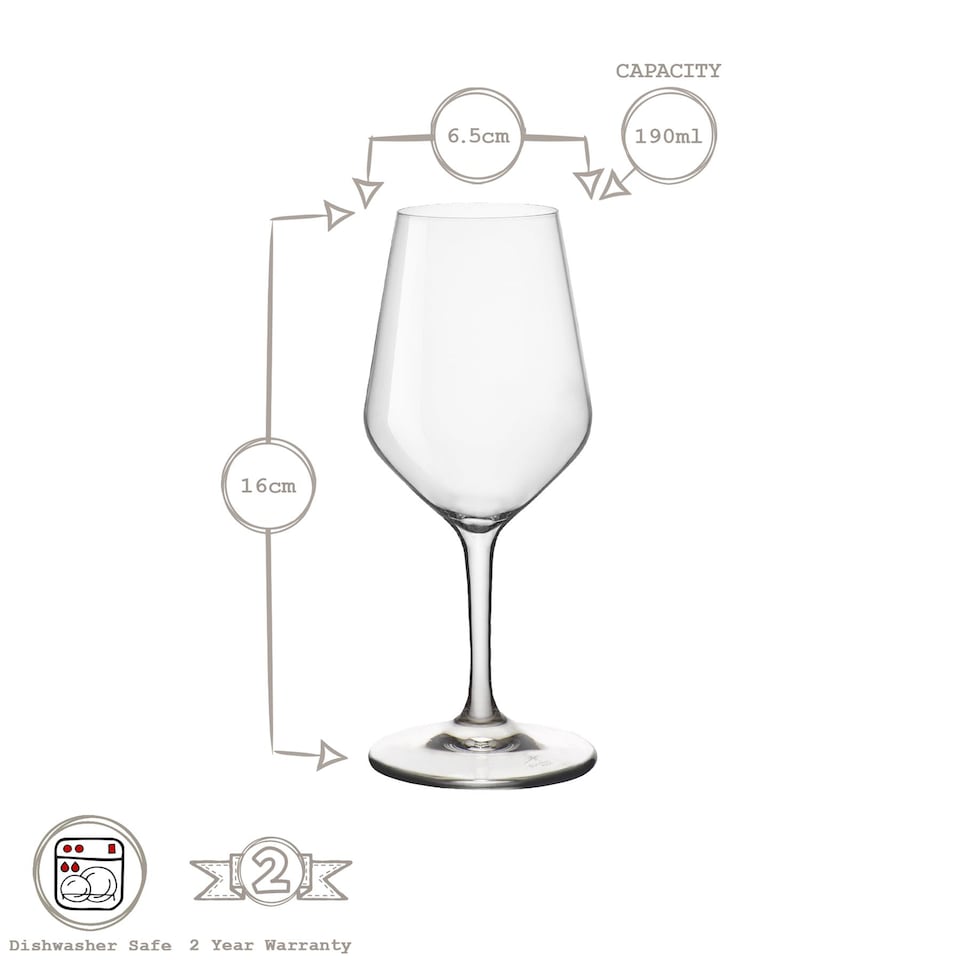 image 1 of Bormioli Rocco Electra Liqueur Glasses - 190ml - Pack of 6