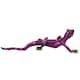 image 4 of Purple Speckled Gecko Lizard Resin Wall Shed Sculpture Decor Statue Medium