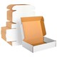 image 3 of 50 x 12 x 9 x 2.5" (310x234x63mm) White Single Wall Easy To Assemble Postal Shipping Die Cut Boxes White