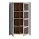 image 3 of Bohol Display Cabinet inc. 2x LED Lights in Riviera Oak/Grey Oak