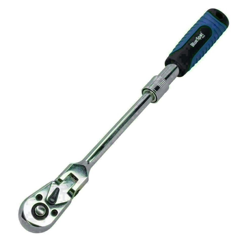 image 1 of 3/8in Drive Telescopic Flexi Head Ratchet 72 Teeth Quick Release 250 - 350mm