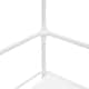 image 9 of Living and Home 4-Tier Metal Shoe Rack with Hooks for Entryway - White
