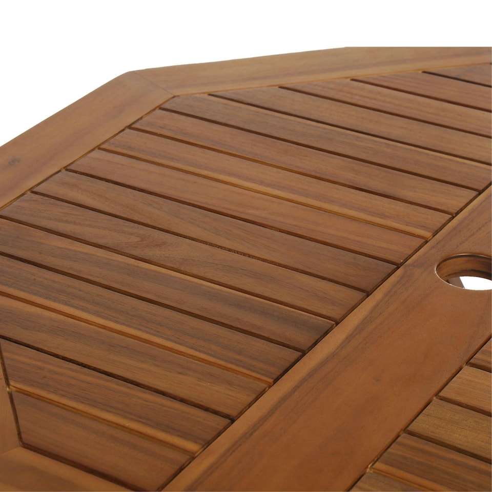 image 1 of Charles Bentley FSC Hardwood Octagonal Dining Table