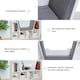 image 4 of HOMCOM Bookcase Storage Reading Seat Unit Kids Adults Six Cubes White