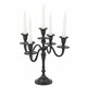 image 1 of 5 Arm Metal Candle Holder Stand Vintage Candelabra Centrepiece Home Decor 30cm | Black | Black | 1