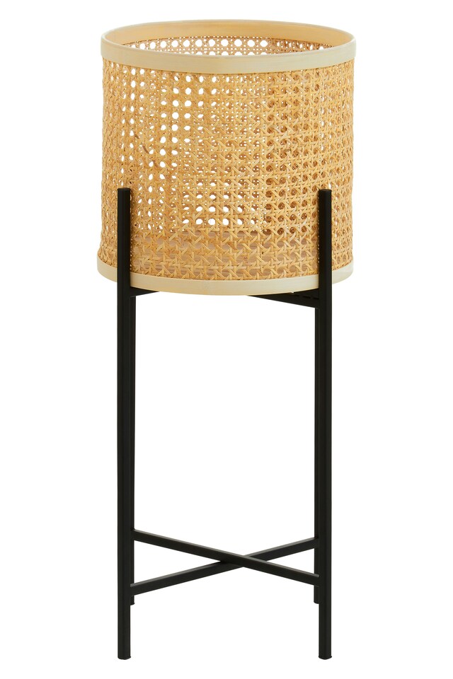 image 1 of Orsina Sturdy Large Planter, Handwoven Detailing On Small Outdoor Planters, Contemporary Planter For Flowers