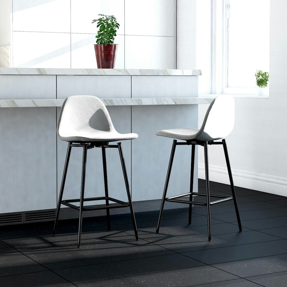 image 1 of Calvin Counter Stool in PU Camel | Orange | Camel