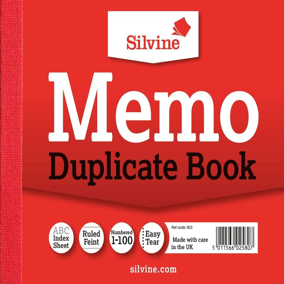 image 1 of Duplicate Memo Book 102 x 127mm