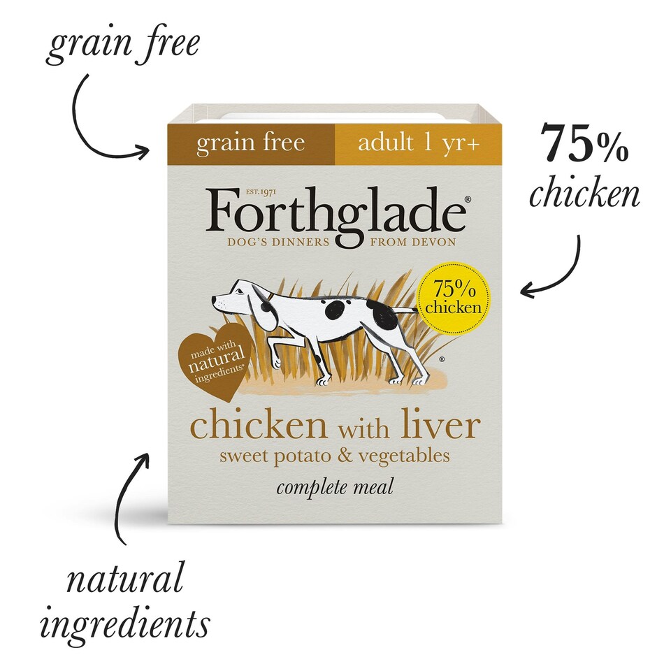 image 1 of Chicken & Liver Wet Dog Food (18x395g)