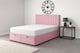image 1 of Divan 5ft Kingsize Apollo Pink Plush Ottoman Lift Up Storage Bed Set