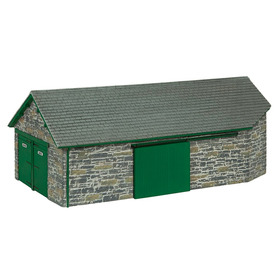 Bachmann Scenecraft Narrow Gauge Harbour Goods Shed Grn (Pre-Built)