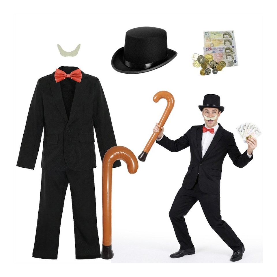 image 1 of Money Boardgame Costume - 7 Pcs | Multi | L