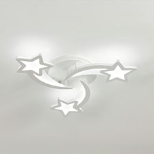 Living and Home Childlike Shooting Stars Dimmable LED Ceiling Light - White
