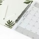 image 2 of 2026 Monthly Memo Board Calendar & Pen Leaf Design