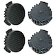 image 1 of SPARES2GO Odour Carbon Filters for Miele KWNS28462E Fridge Freezer (Pack of 4) Black