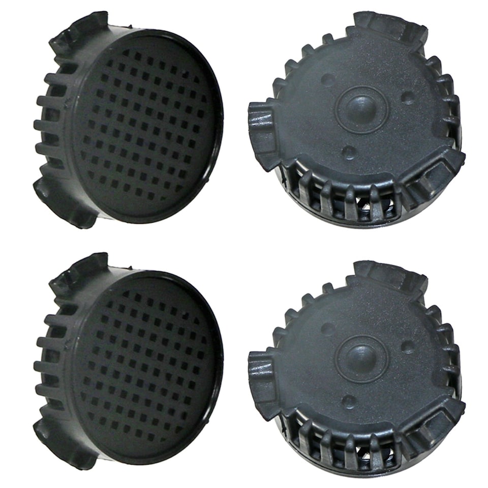 image 1 of SPARES2GO Odour Carbon Filters for Miele KWNS28462E Fridge Freezer (Pack of 4) Black