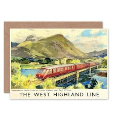 Rail Scotland West Highland Line British Scottish Scotland Card