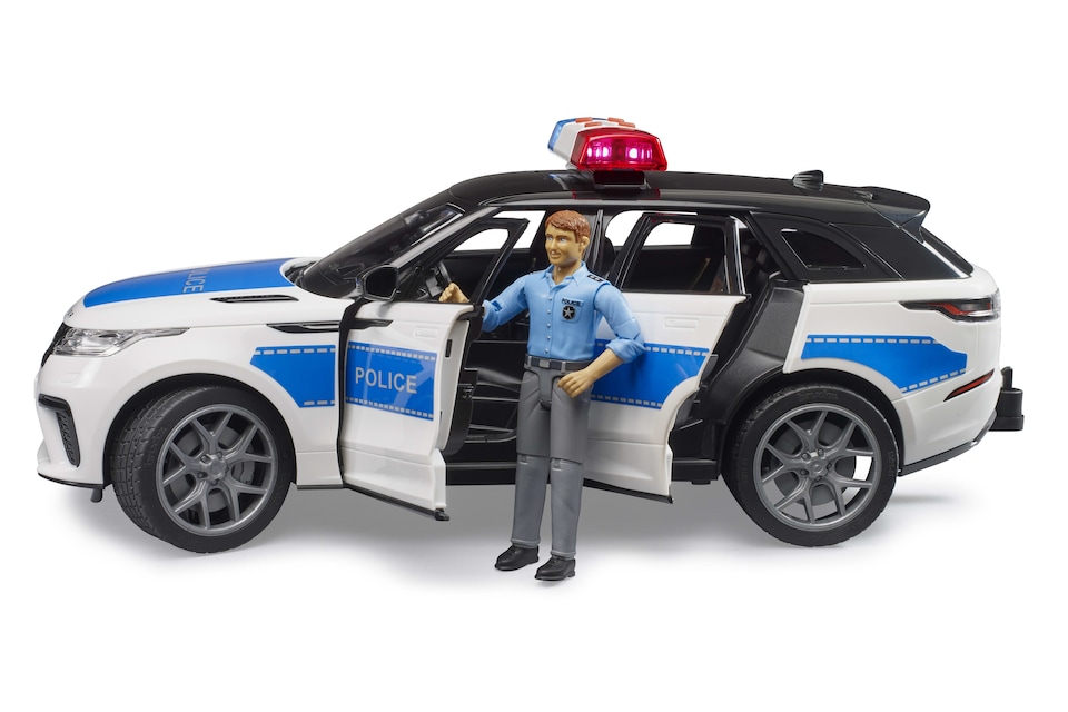 image 1 of Bruder Range Rover Velar Police with policeman Police Vehicle Playset
