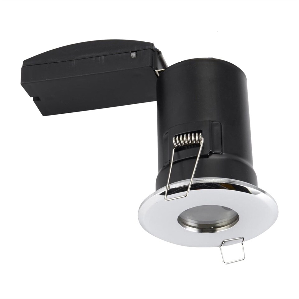 image 1 of Set of 40 - Chrome IP65 Bathroom Recessed Fire Rated Downlights