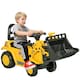 image 6 of HOMCOM Ride-On Bulldozer Toddler Digger Excavator Scooter Storage Cart