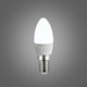 image 3 of ValueLights 4 Pack E14 White Plastic Candle LED 4W Cool White 6500K 400lm Light Bulb