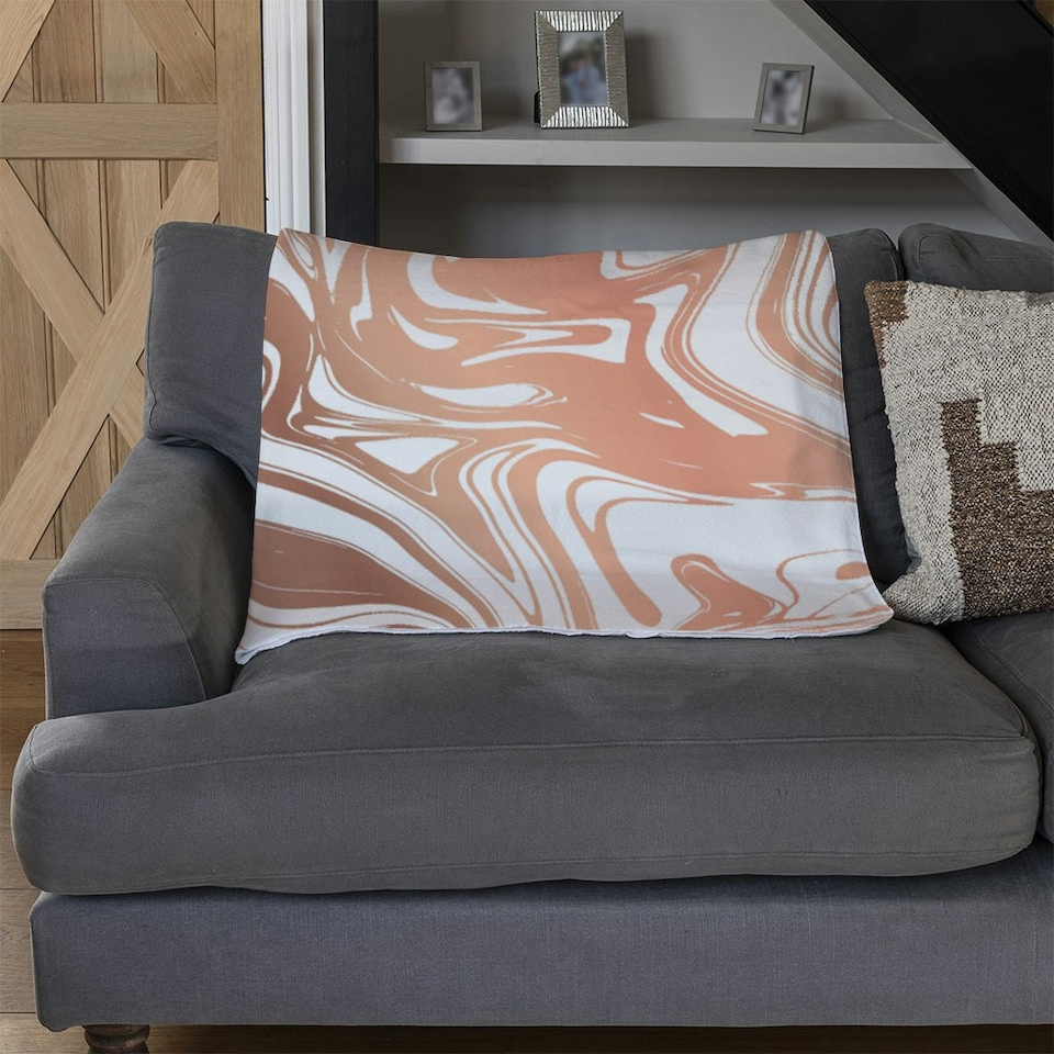 image 1 of Rose Gld Marble (Blanket)