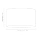 image 7 of Contemporary and Sleek Taupe Textured 10" Linen Fabric Drum Lamp Shade 60w Max | Cream | Taupe | 1