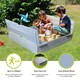 image 2 of Sandpit with Folding Benches 120 x 120cm