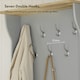 image 4 of VonHaus Grey Coat Rack Stand and Shoe Storage Bench for Hallway