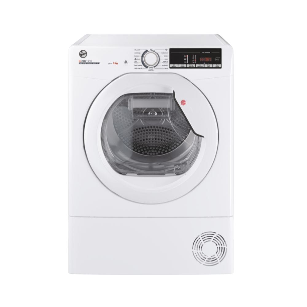 Hoover HLE H9A3TE-80/N Heat Pump Tumble Dryer, 9kg, White, A+++ Rated