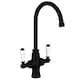 image 1 of Traditional Dual Handle Kitchen Mixer Tap, Black | Black | Black