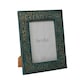 image 1 of Hestia Photo Frame Teal with Gold Imprint - 5" x 7"