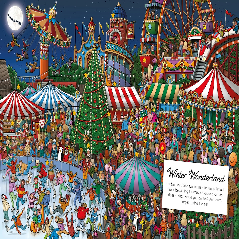 image 1 of Where's the Christmas Elf? A Festive Search-and-Find Book