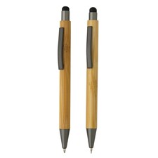 XD Collection Modern Bamboo Pen Set - Brown - 14cm x 1.1cm