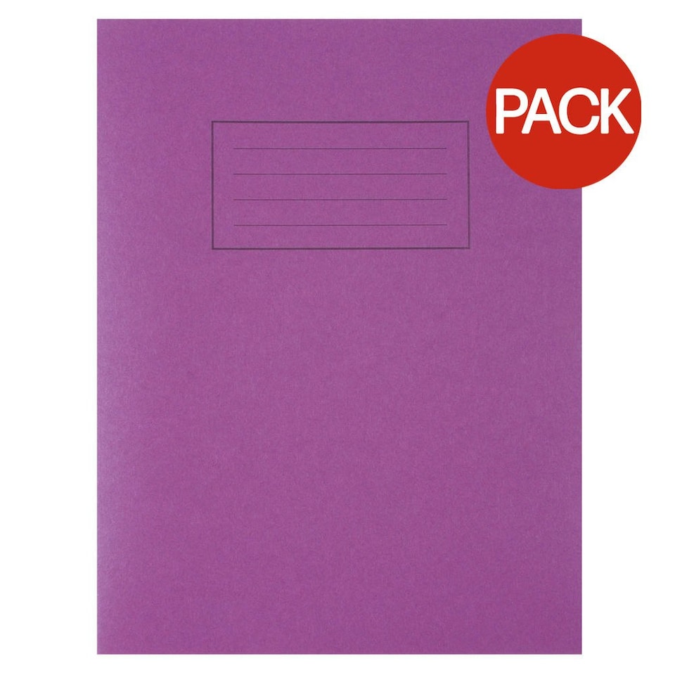 image 1 of Silvine A5 Lined Exercise Books (Pack of 10) - Purple - One Size