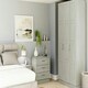 image 3 of Shaker Urban Oak Single Wardrobe with Double Rail Brown