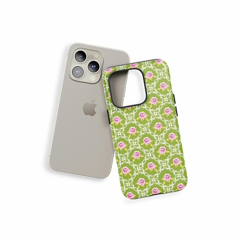 image 1 of Rose Frame Phone Case | Green | iPhone 14 Pro
Tough | iPhone 14 Pro
Tough