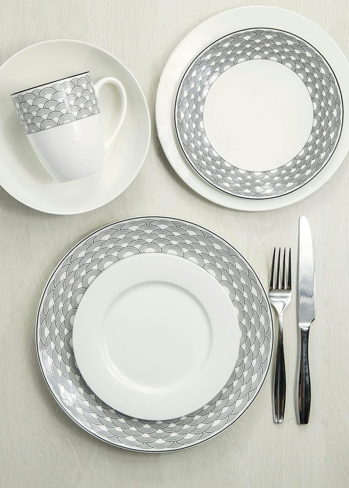 image 1 of Maxwell & Williams Dinner Set Mixed Porcelain 16 Piece