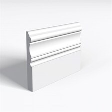 Pack of 15 (Total 15 Units) - Moisture Resistant MDF Primed Derby Skirting Board - 25mm (T) x 69mm (H) x 4200mm (L)