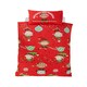 image 2 of Naughty Elves Polycotton Kids Duvet Cover Set with Pillowcase Red | Multi | Single