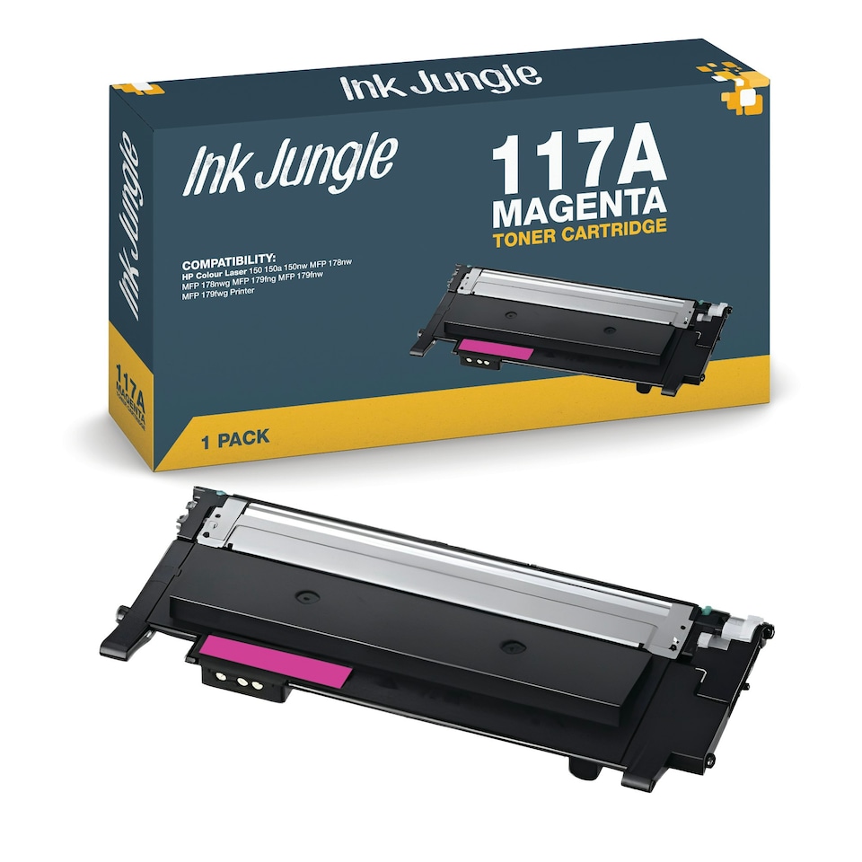 image 1 of HP 117A Magenta Toner Cartridge Pink | Compatible HP 117A Magenta Toner Cartridge
