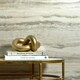 image 3 of Oslo Wallpaper in Cream and Light Brown with Gold Metallic | Brown | Brown, Cream, Gold | 53cm x 10m