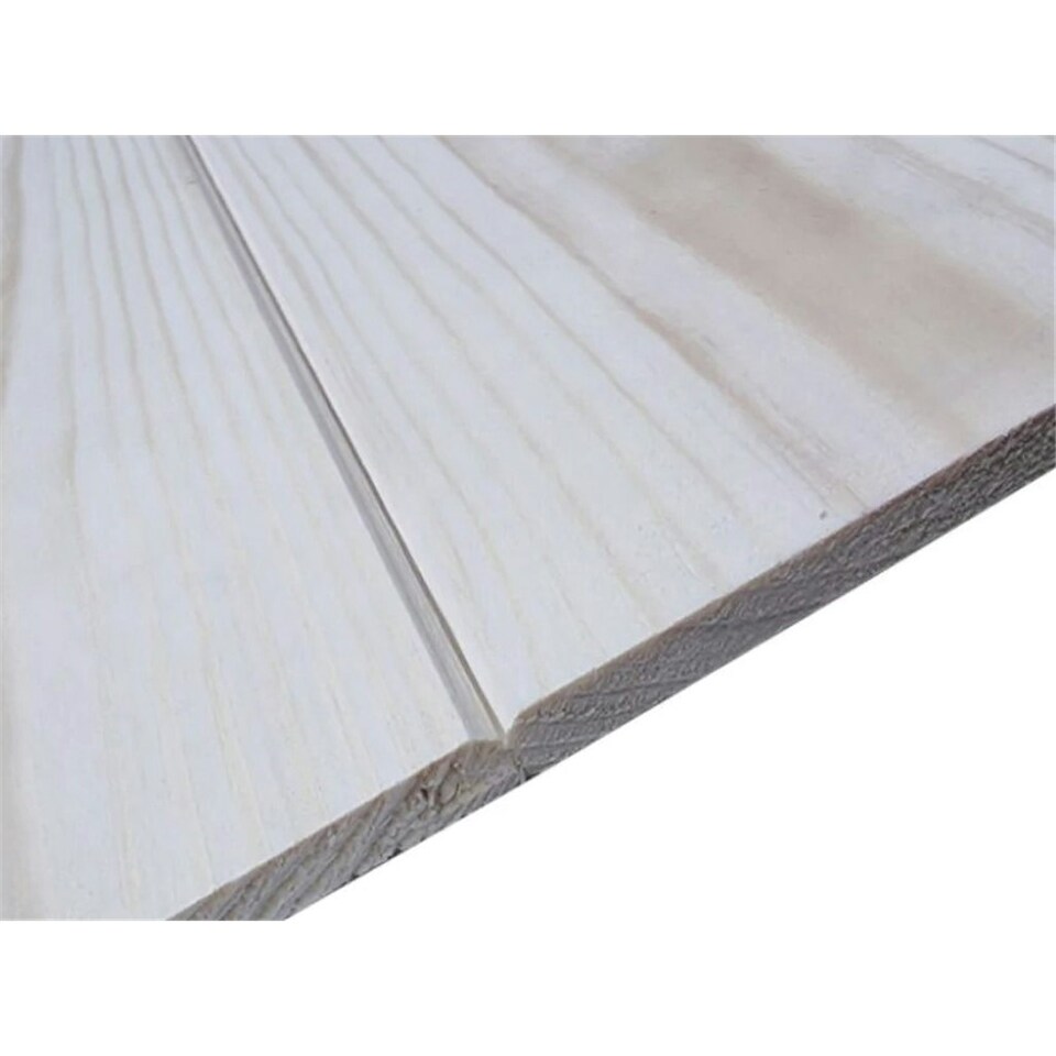 image 1 of PACK OF 15 (Total 15 Units) - 12mm x 100mm (9mm x 89mm Finish) Planed Tongue & Groove Matchboard Timber Cladding - 2.1m Length