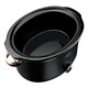 image 3 of Cooks Professional Slow Cooker 6.5 Litre with Dishwasher Safe Bowl, 2 Heat Settings & Keep Warm Function | Black & Rose Gold