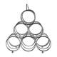 image 2 of Maison by Premier Zuko Chrome 6 Bottles Triangular Wine Rack